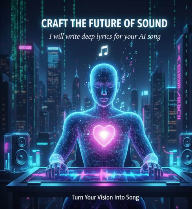 Napíšu hluboký text pro vaši AI píseň + dodám vyladěný styl 