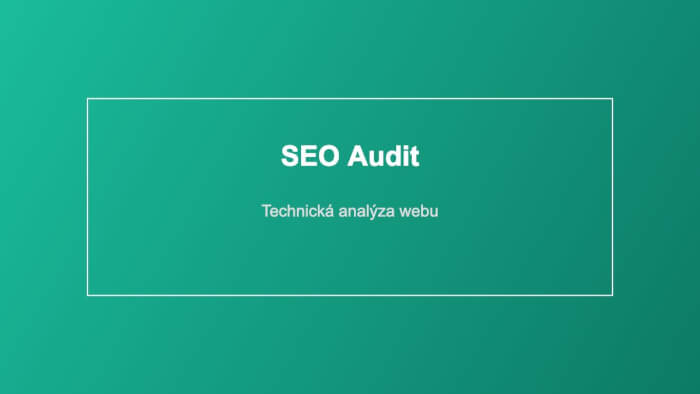 SEO audit webu
