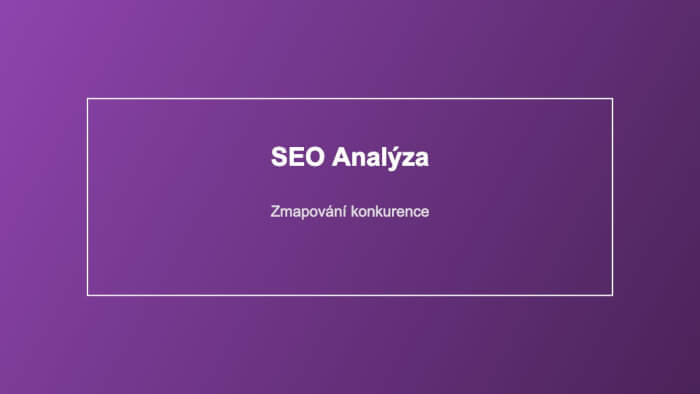SEO analýza konkurence