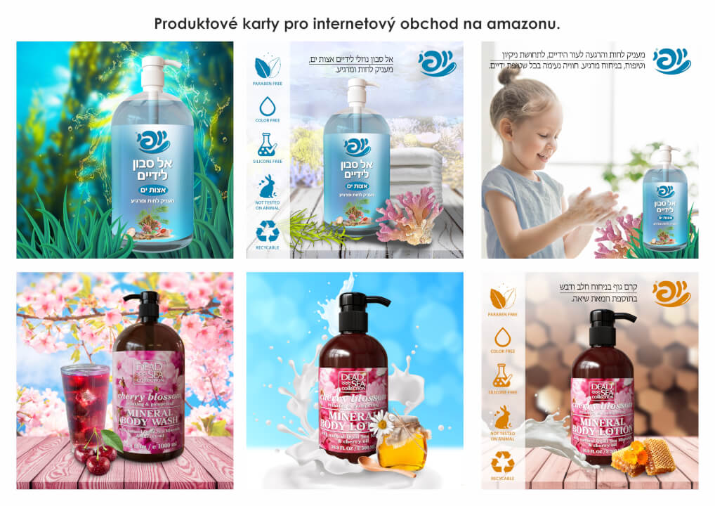 karty produktů pro internetový obchod