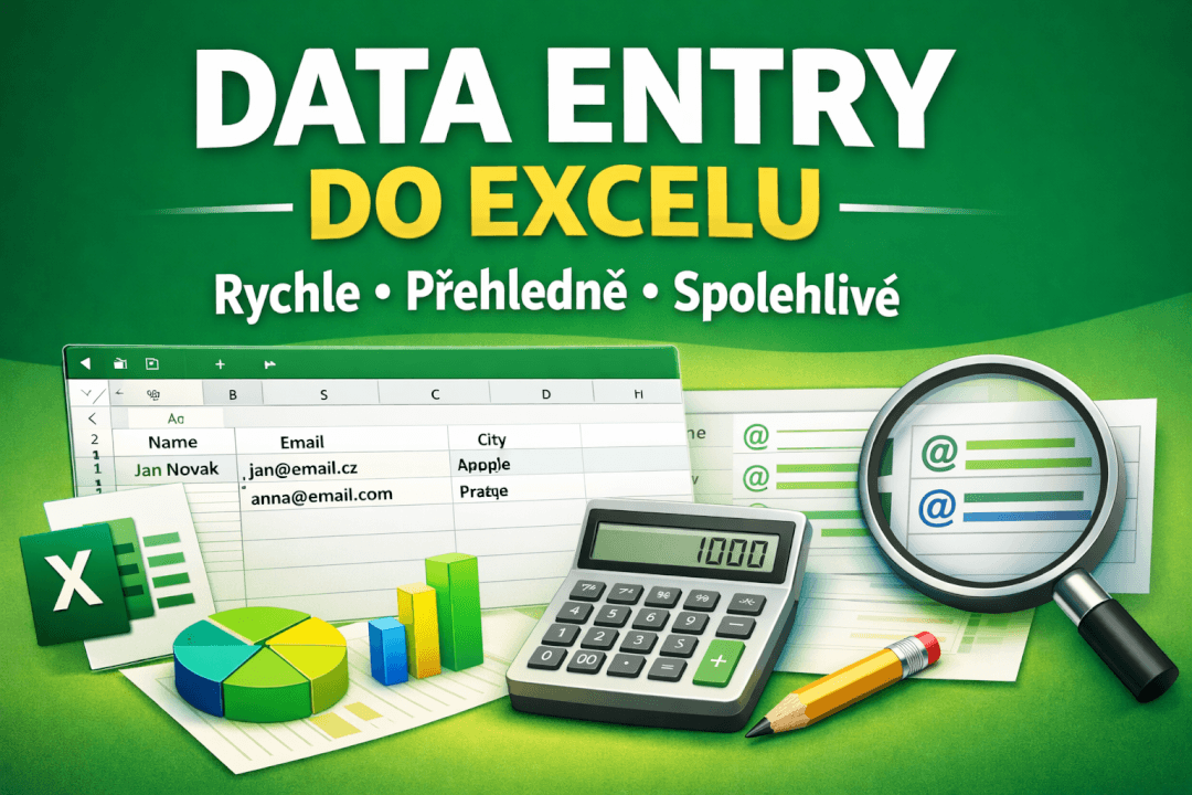 Zadám data do Excelu nebo Google Sheets rychle a přehledně