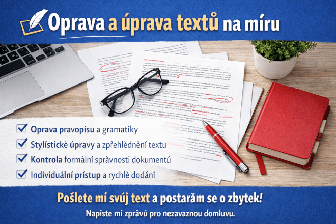 oprava textu