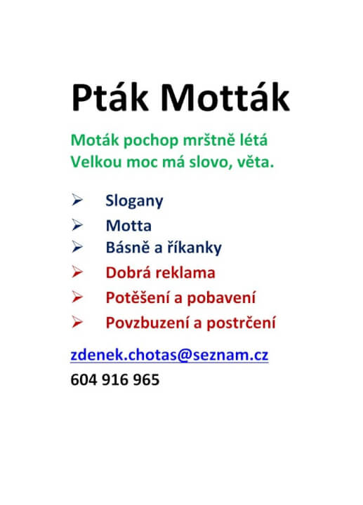 Básně, říkánky, slogany a motta