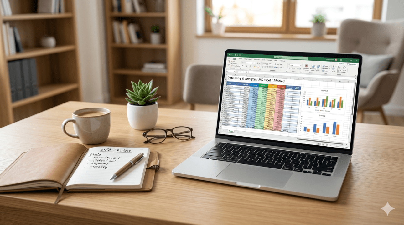 Spolehlivá virtuální asistentka: Práce v Excelu a data entry
