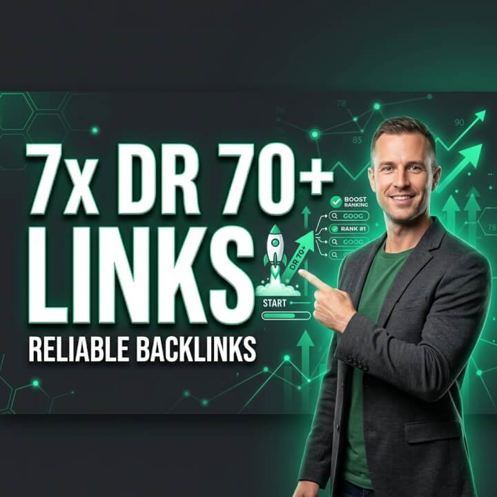 Až 7x Spolehlivých Zpětných Odkazů (DR 70+)