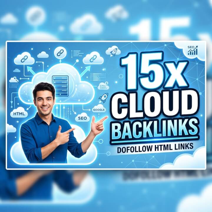 Až 15x Cloud Backlinks (Dofollow HTML Odkazy)