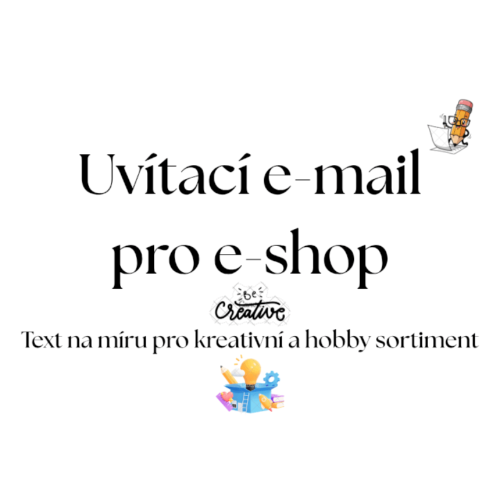 Uvítací e-mail pro e-shop s kreativními potřebami