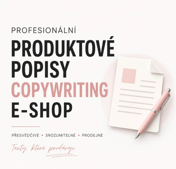 Napíšu 3 produktové popisy pro e-shop