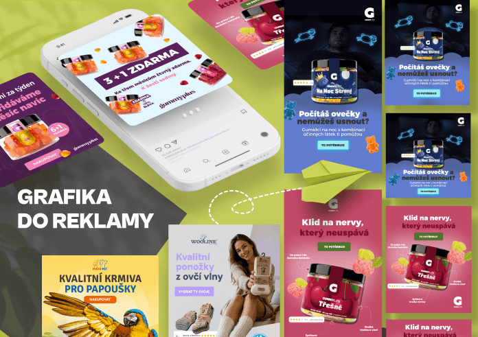 Tvorba reklamních bannerů a grafiky pro soc. sítě a e-shopy