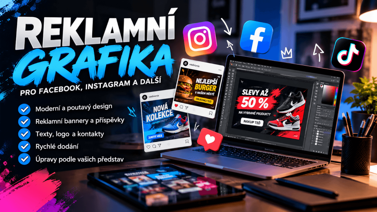 Vytvořím moderní reklamní banner pro vaši firmu