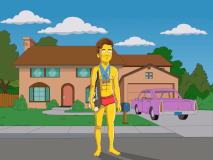Portrét jako Simpsonovi podle fotky, IVA - ŽlutáRodinka