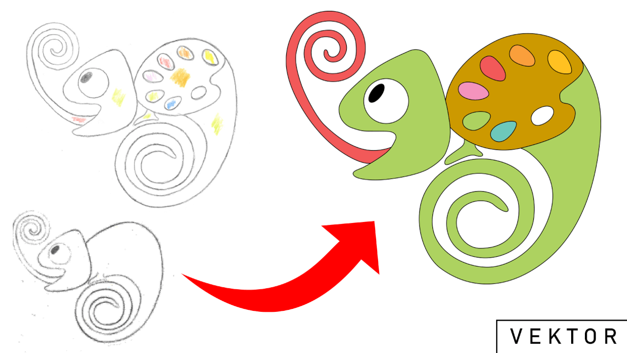 Převedu obrázek z rastrové grafiky do vektorové grafiky