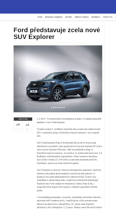 PR článek s odkazy na www.sliving.cz