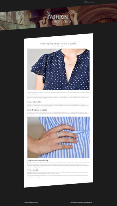 Zveřejním Váš PR článek na BeFashionMagazin.cz