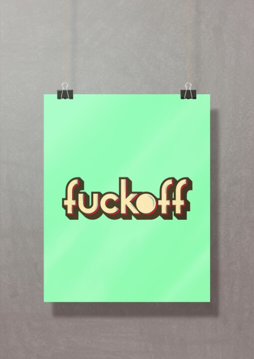 V krivkách upravené písmo