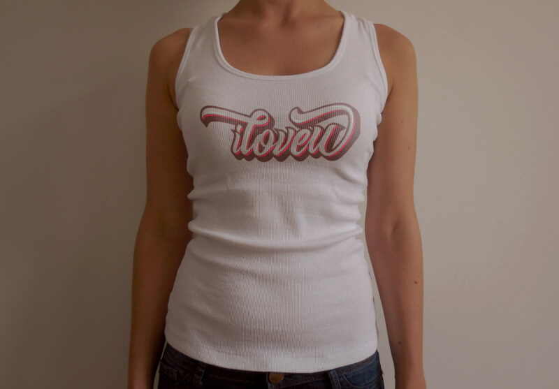 V krivkách upravené písmo