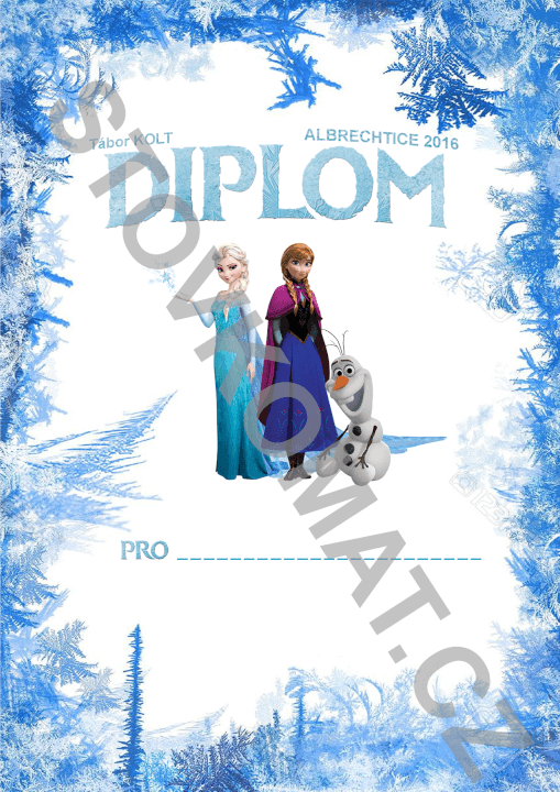 Diplom ve formátu A4 (PDF)