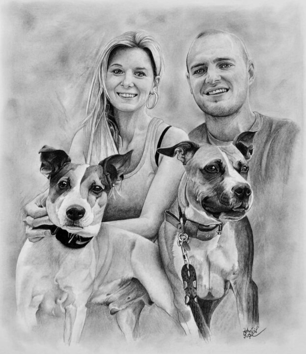 Nakreslím portrét dle vlastní fotografie formátu A3