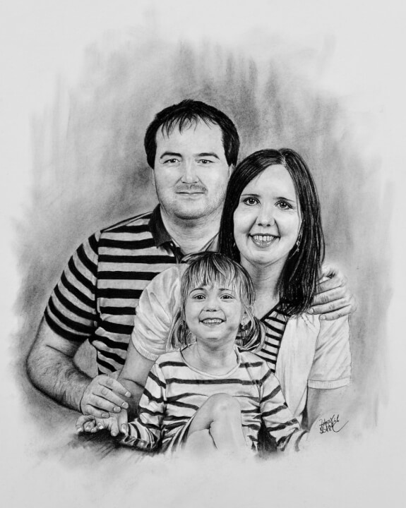 Nakreslím portrét dle vlastní fotografie formátu A3