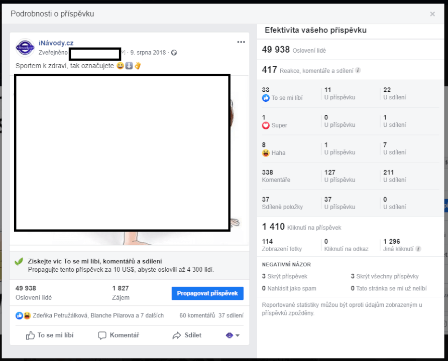 Sdílím příspěvek mezi 8400+ FANS