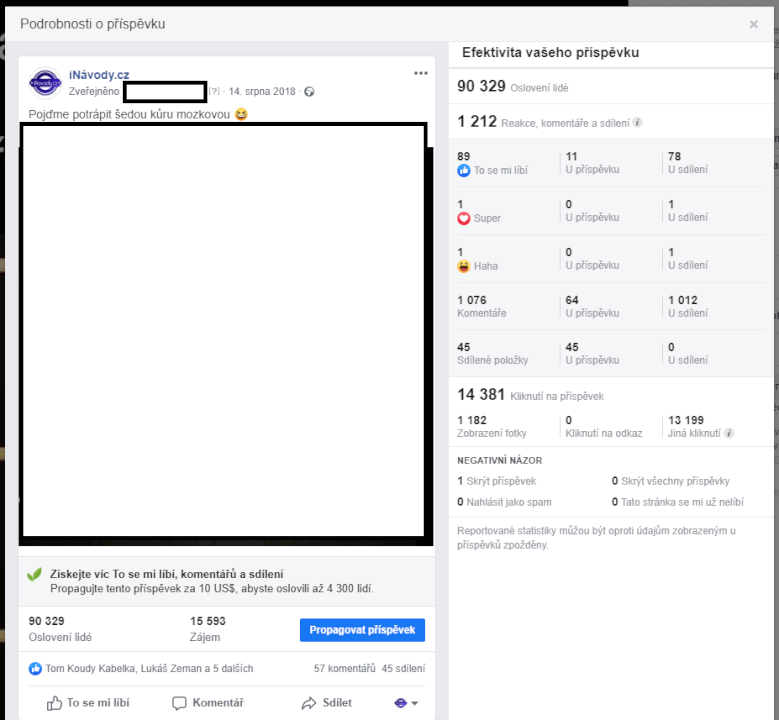 Sdílím příspěvek mezi 8400+ FANS
