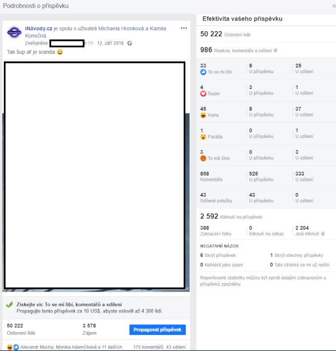 Sdílím příspěvek mezi 8400+ FANS