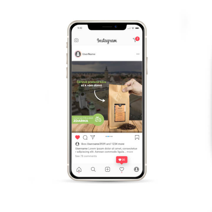 Banner na sociální sítě