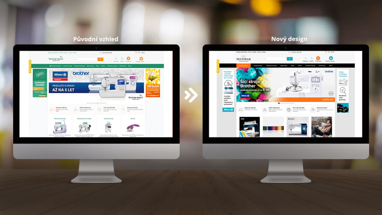 Redesign e-shopů a webových prezentací