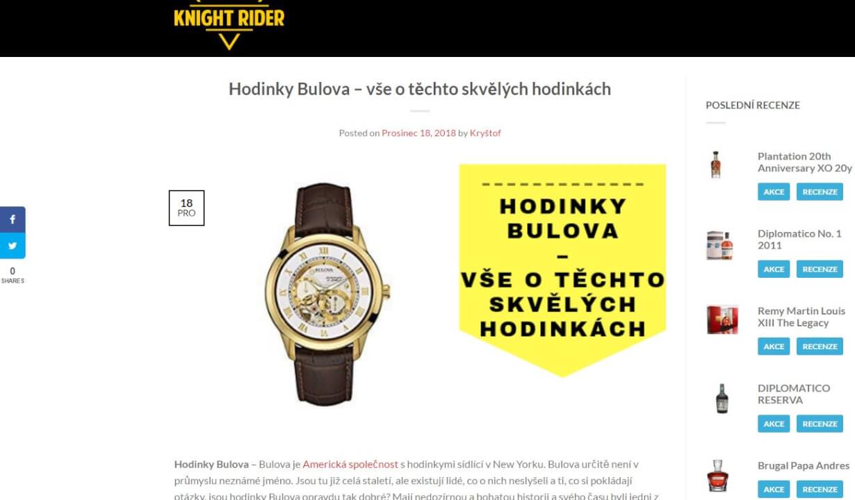 Knightrider.cz - Magazín pro muže