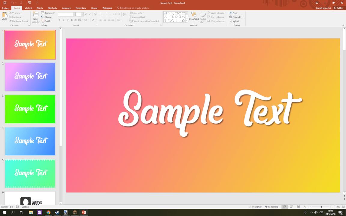 Libovolná PowerPoint prezentace