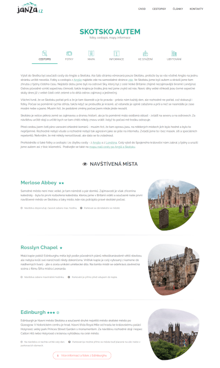 Zveřejnění PR článku na webu o cestování