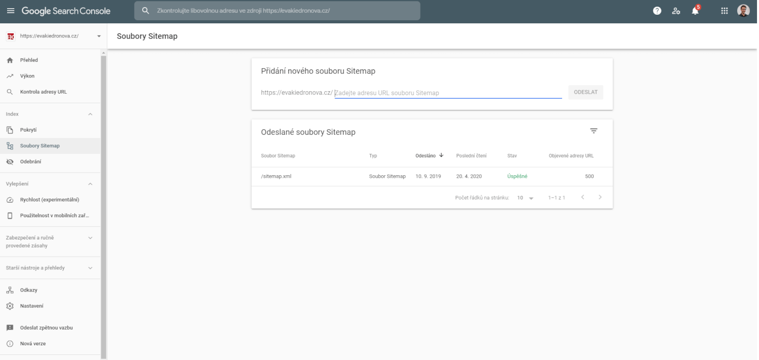 Zobrazení Vašeho webu na Google - Indexace webu na Googlu