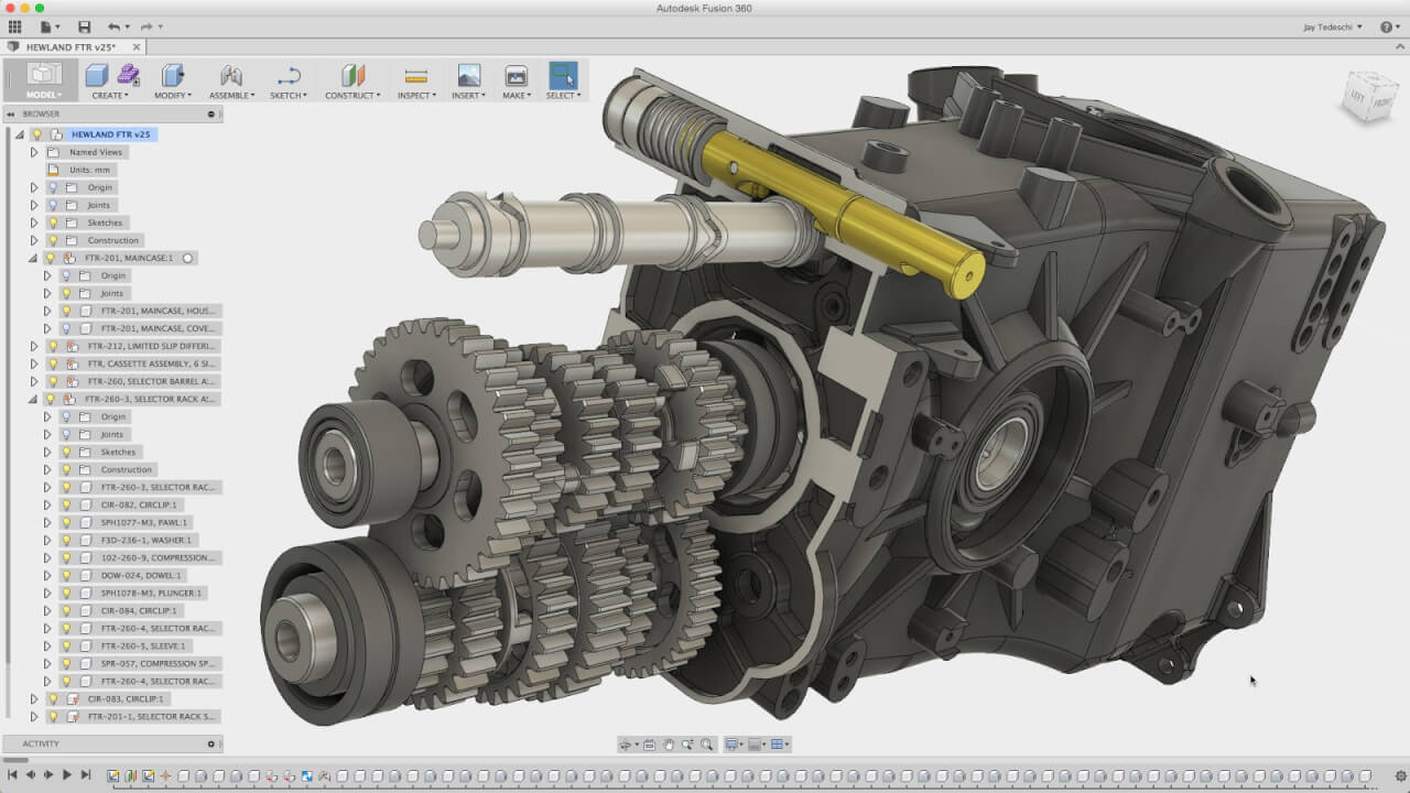 Inventor, AutoCad - Tvorba 3D modelů a kreslení výkresů
