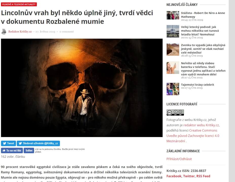 Publikace Vašeho článku na webu založeného v roce 2002