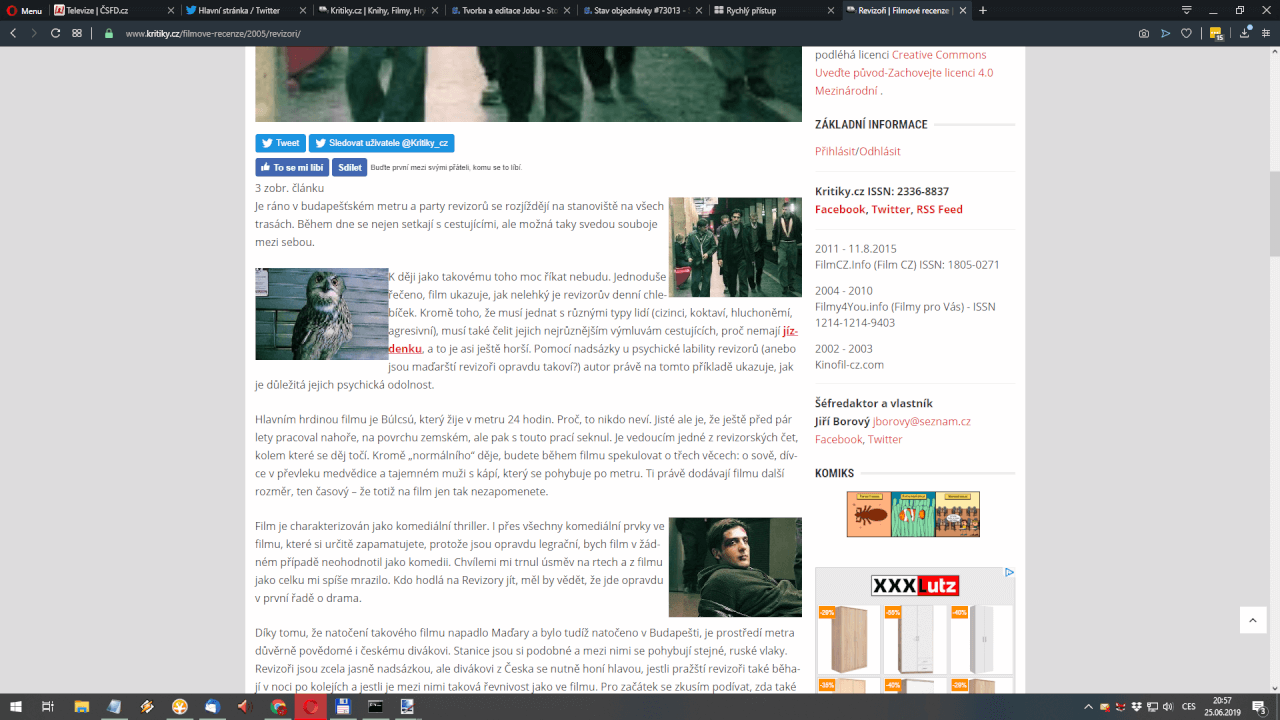 Odkazy v článcích webu na webu založeného v roce 2002