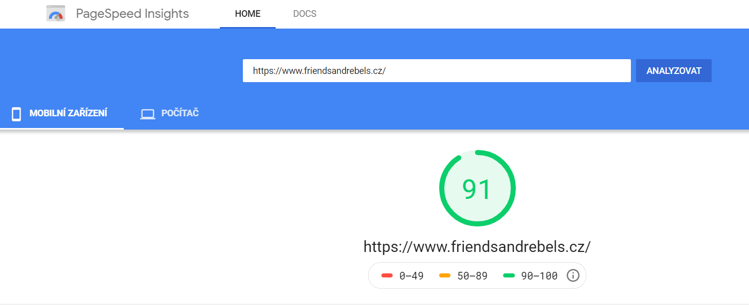 Publikace PR článku na webu friendsandrebels.cz s vysokou DA
