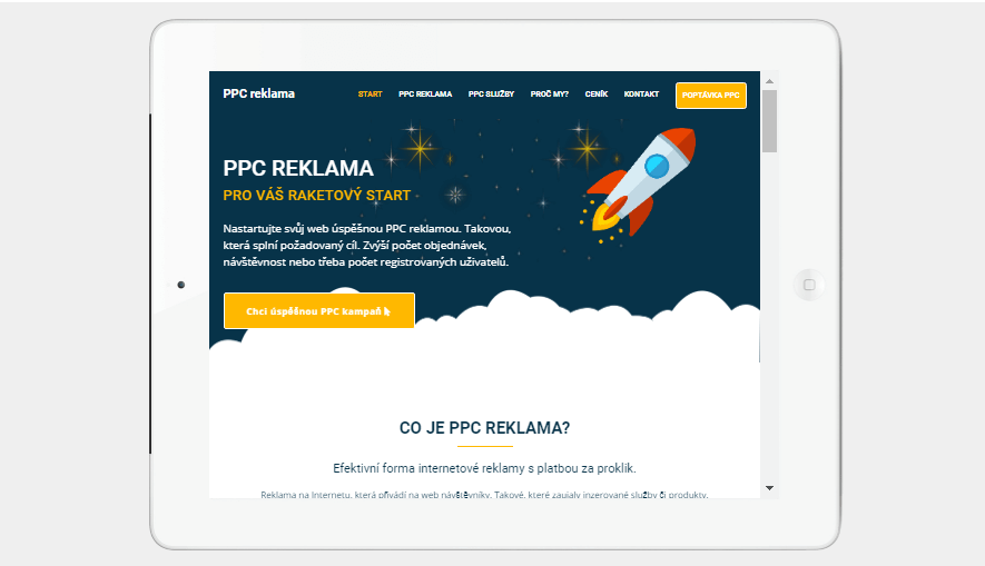 Tvorba landing page / one page (webu)