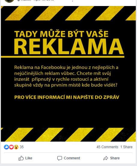 Váš inzerát bude vždy na očích.