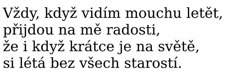 Krátká báseň na libovolné téma