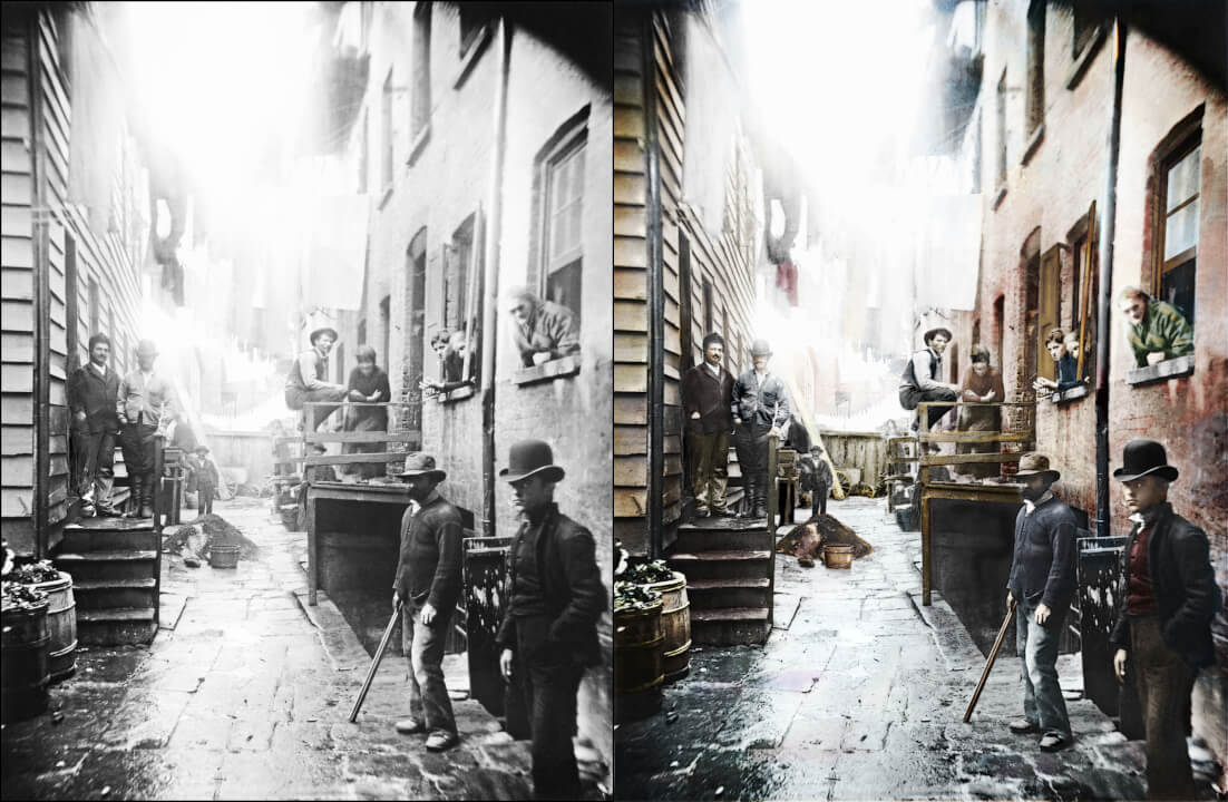 Kolorování, restaurování černobílých fotografií