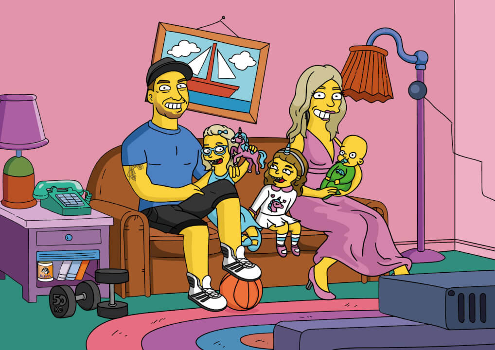 Vlastní karikatura Simpsonovi, Griffinovi nebo Rick & Morthy