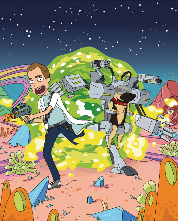 Vlastní karikatura Simpsonovi, Griffinovi nebo Rick & Morthy