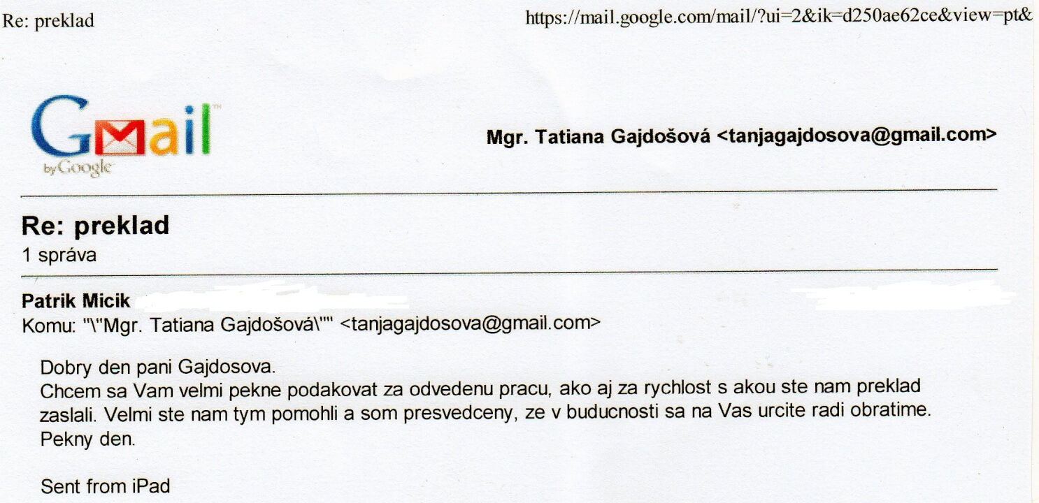 Preložím texty z/do angličtiny