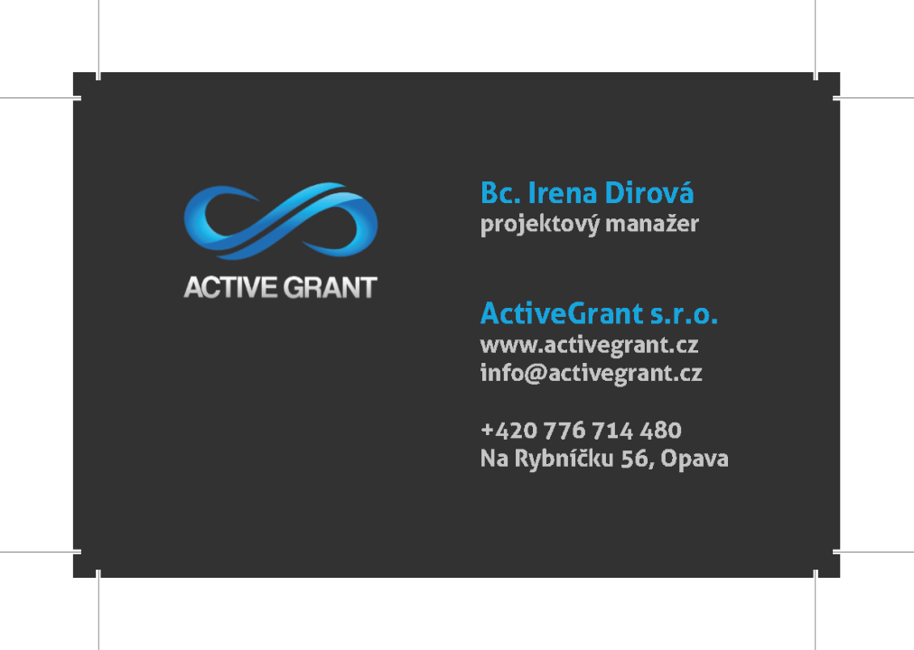 Moderní vizitka na míru