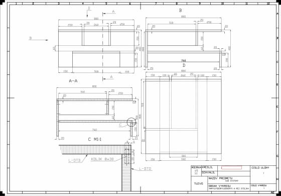Technické výkresy v programu AUTOCAD