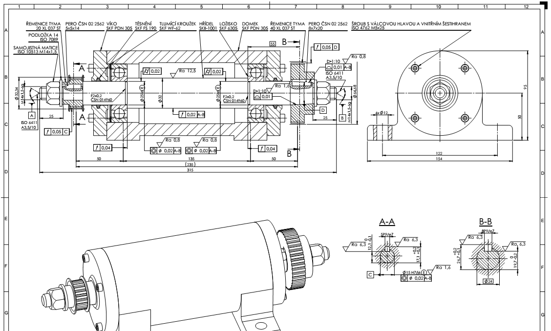 Technické výkresy v programu AUTOCAD