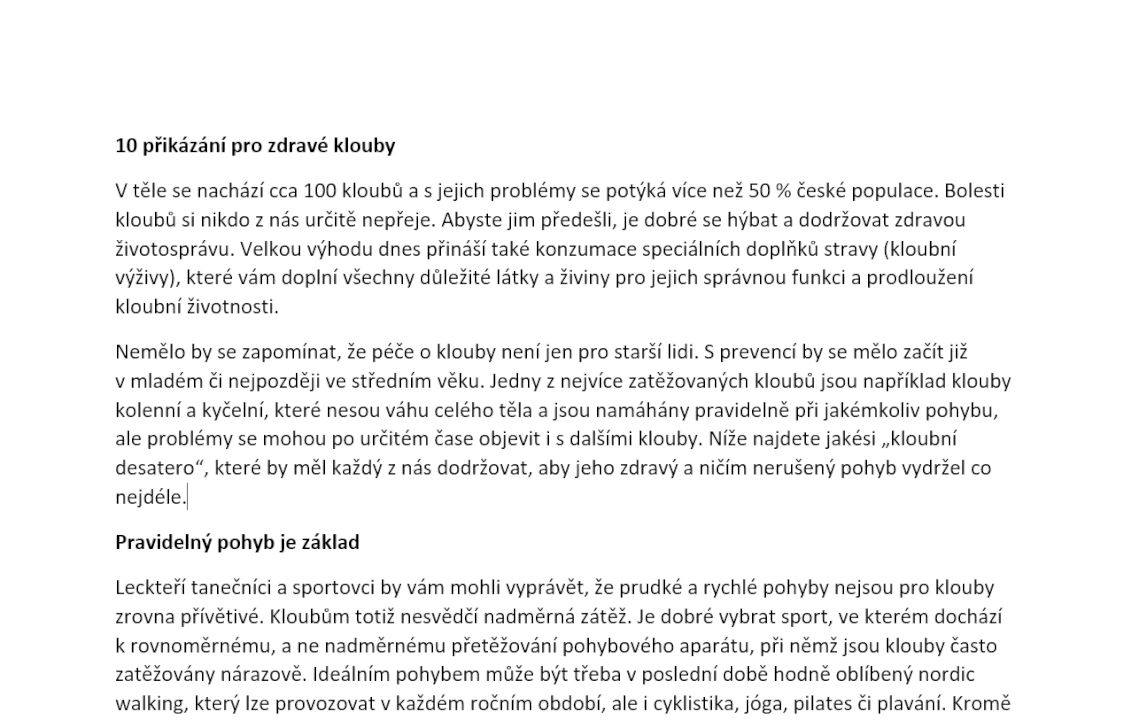 Profesionální copywriting (cena za 1800 znaků bez mezer)