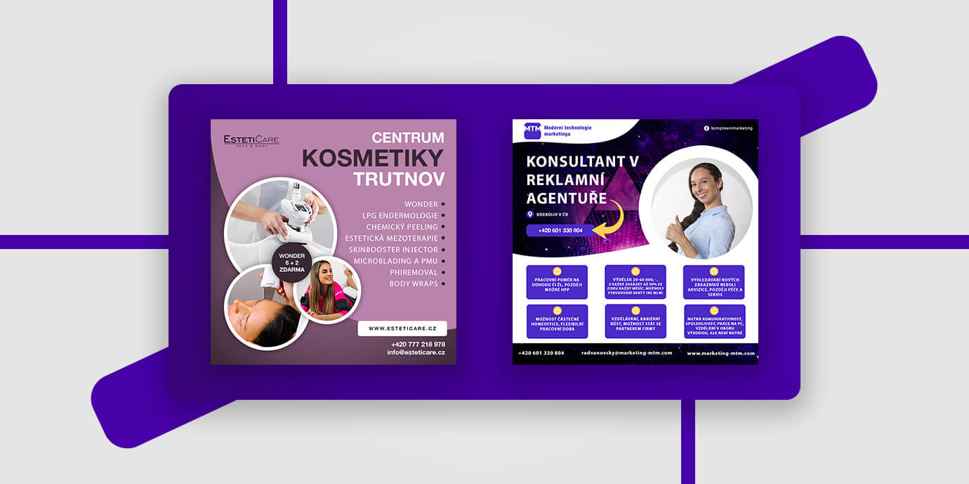 Bannery pro váš web a sociální sítě