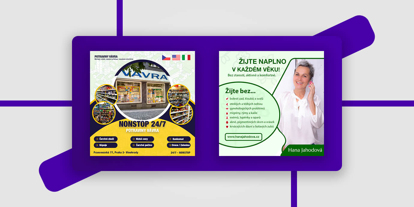 Bannery pro váš web a sociální sítě