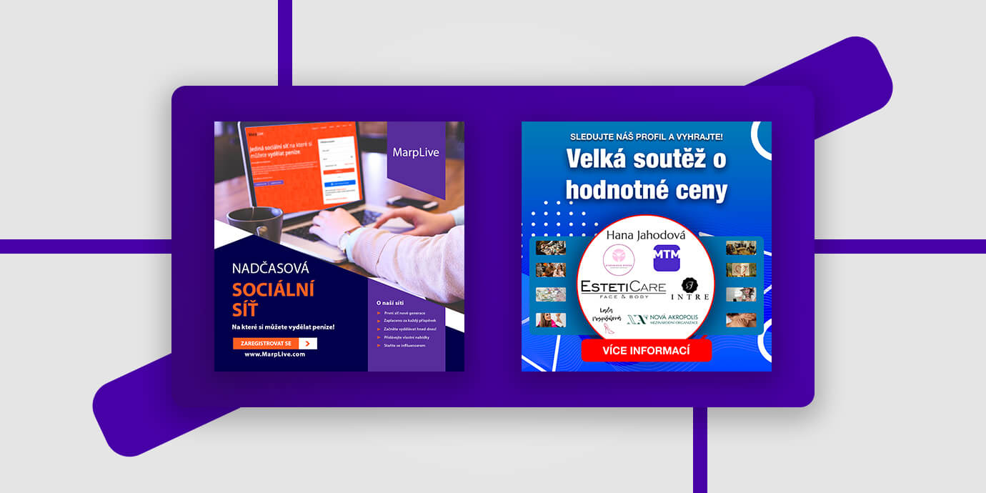 Bannery pro váš web a sociální sítě